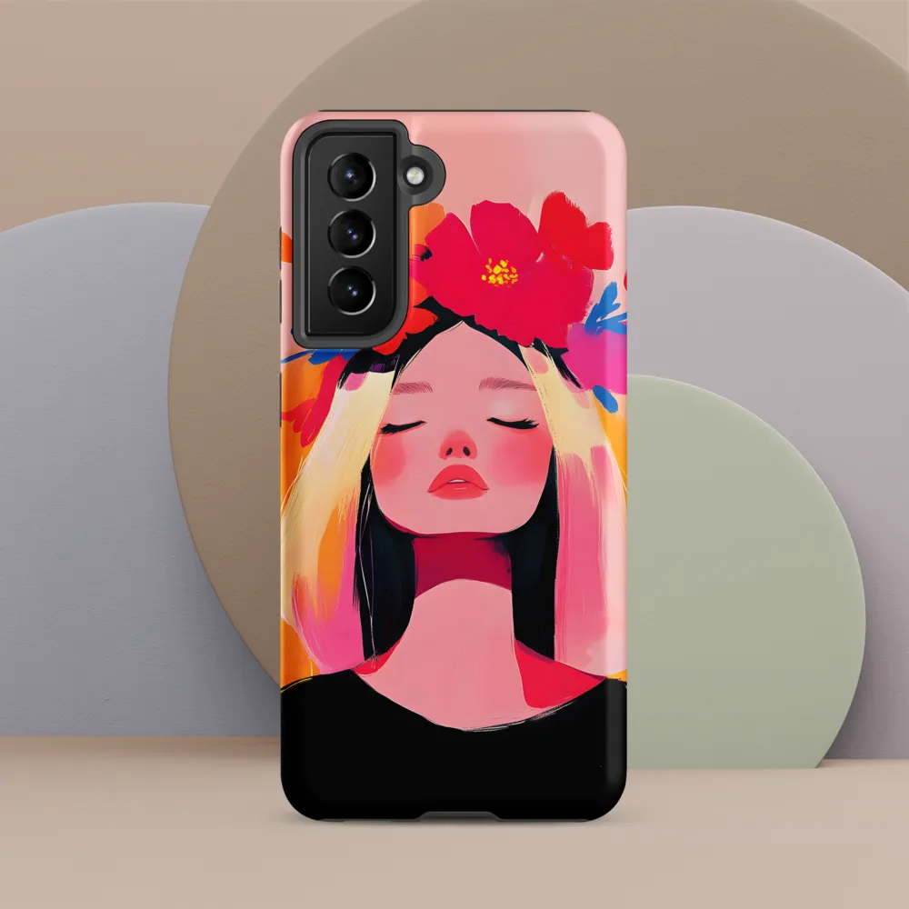Floral Serenity | Phone Case |  S21 | Tough Case | Matte