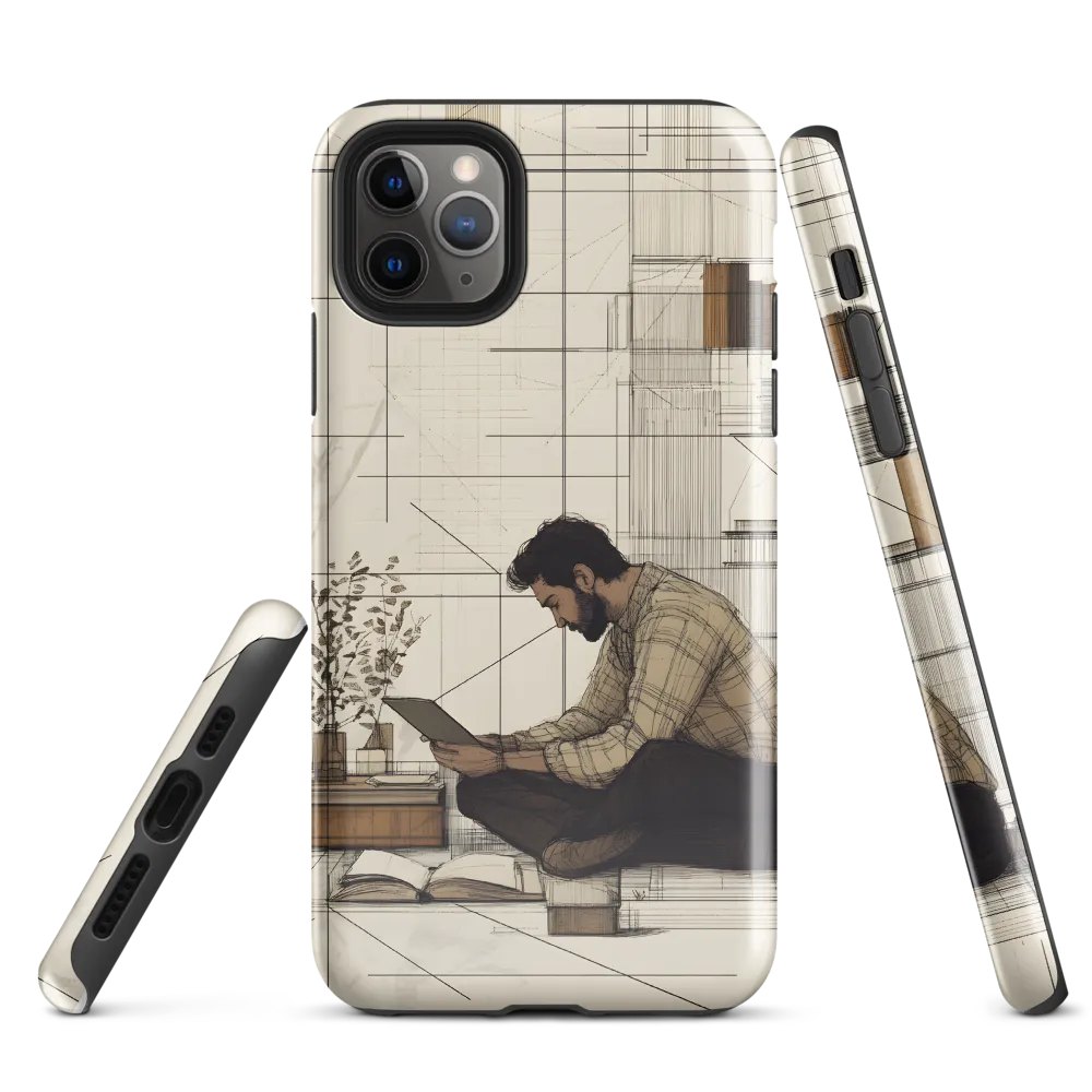 Quiet Reflections in Line | Phone Case |  11 Pro Max | Tough Case | Glossy