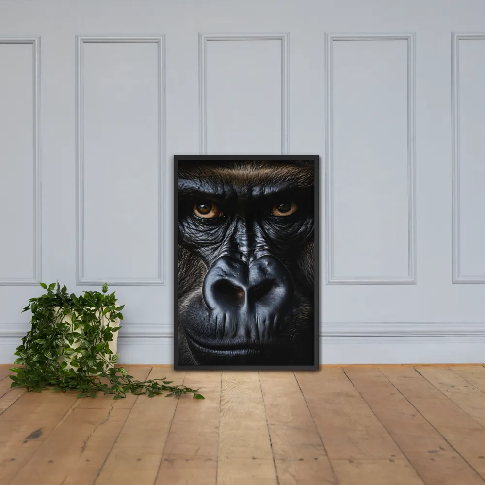 Gaze of the Wild: A Gorilla's Portrait