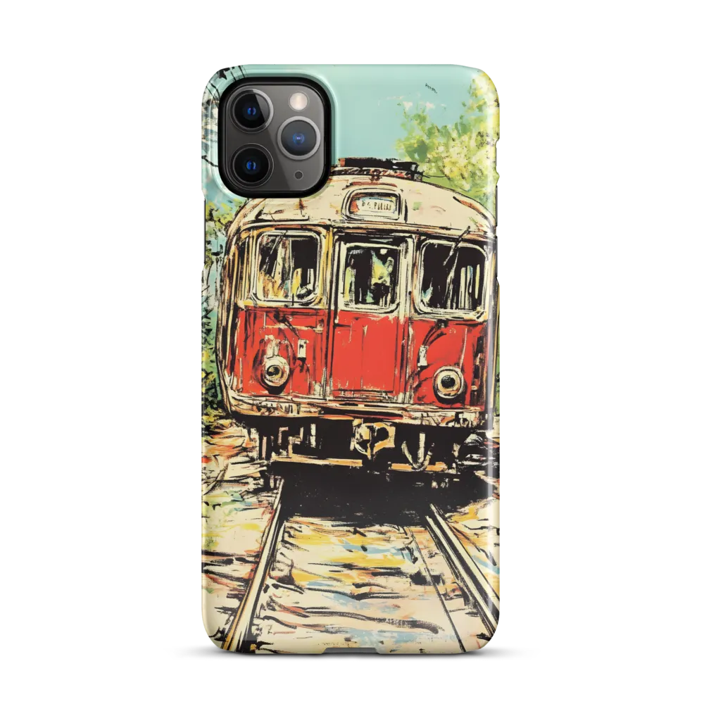 Echoes of Transit: A Train's Journey | Phone Case |  11 Pro Max | Snap Case | Glossy