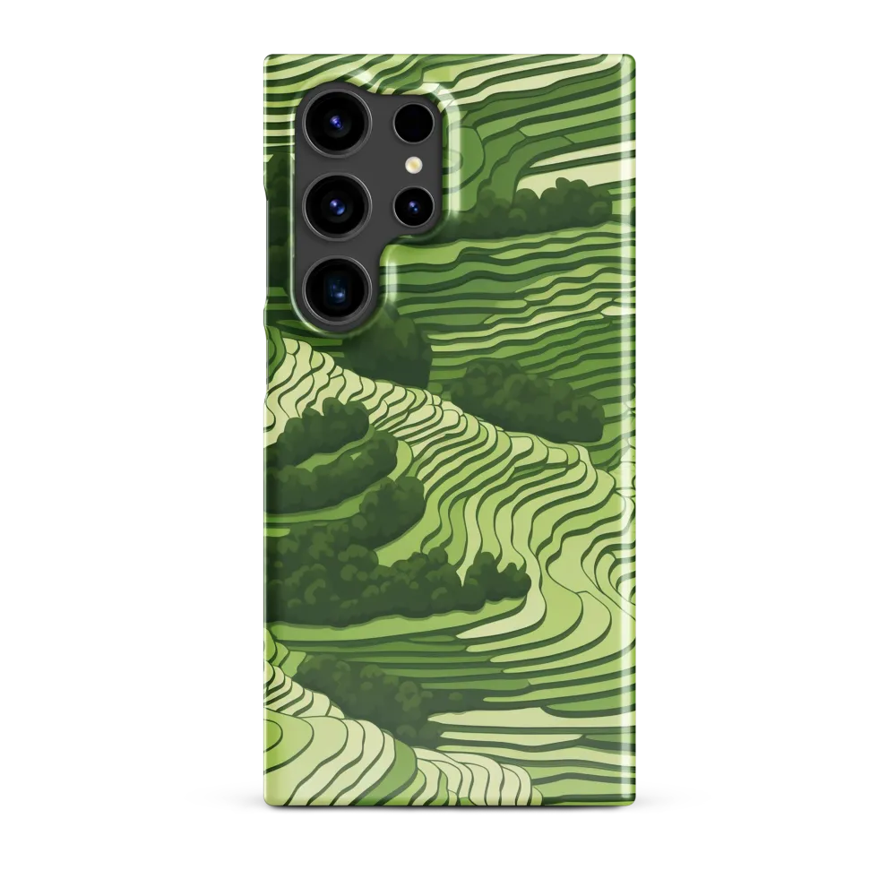 Waves of Green: An Abstract Landscape