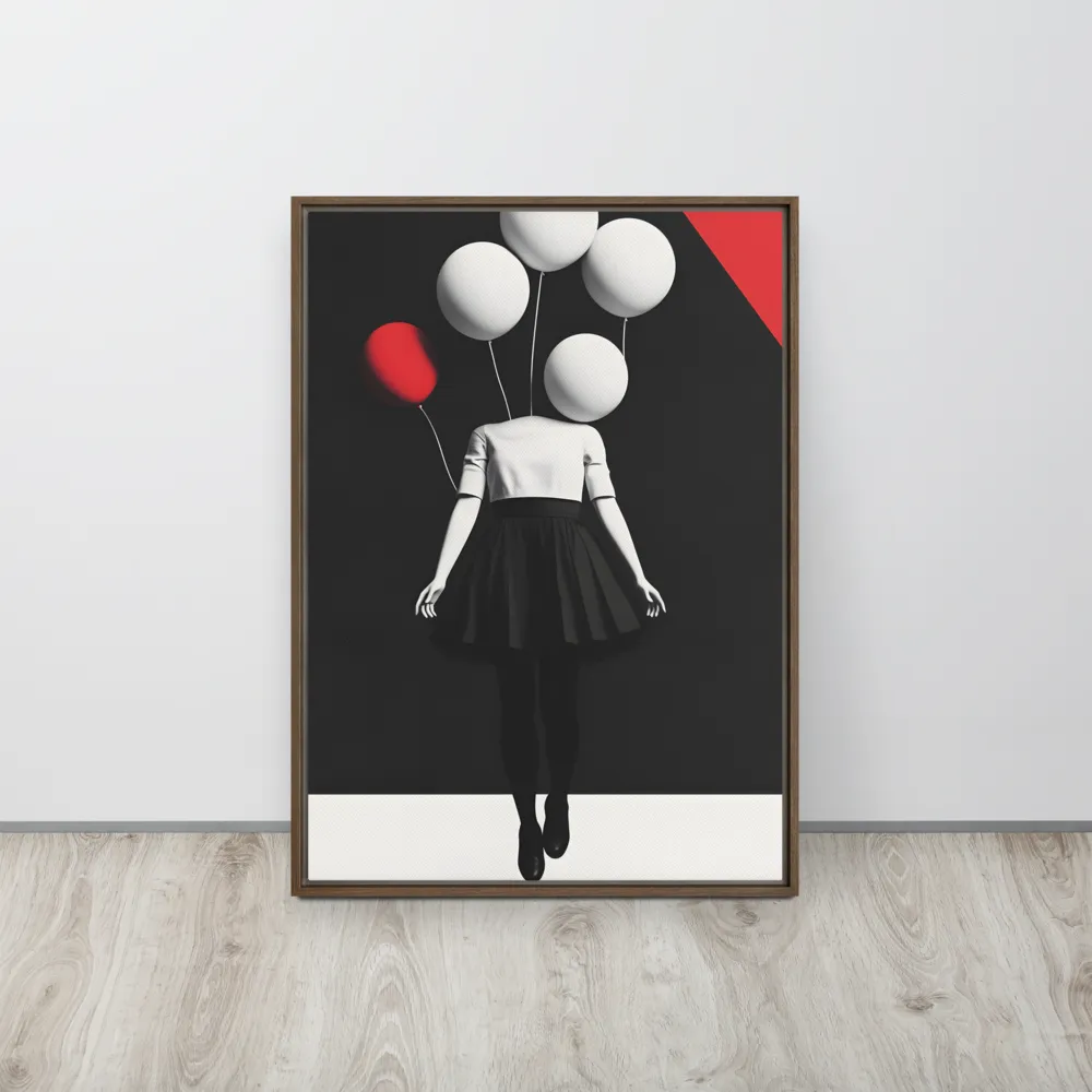 Suspended in Mystery | Canvas with Brown Frame | 20″×28″