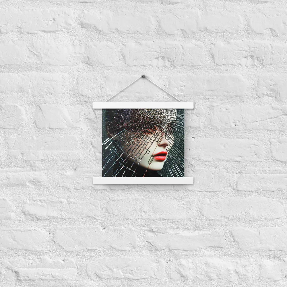 Fractured Identity | Poster With White Wood Hanger | 10″×10″