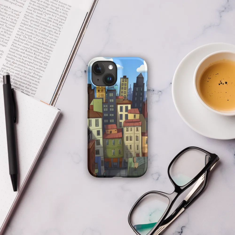 Urban Symphony: A Colorful Cityscape | Phone Case |  15 | Snap Case | Matte