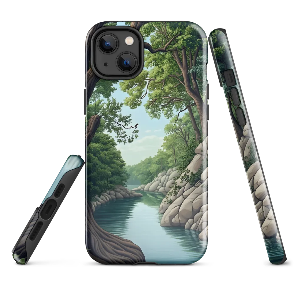Tranquil Reflections: A Serene River Landscape