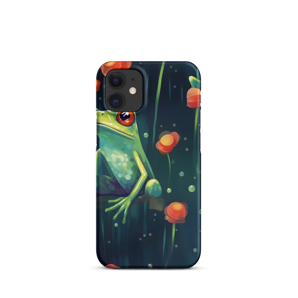 Playful Frogs in a Lush Pond