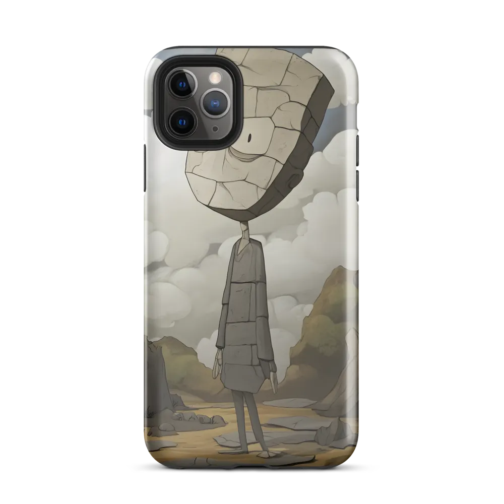 Whimsical Stone Figure in a Rocky Landscape | Phone Case |  11 Pro Max | Tough Case | Glossy