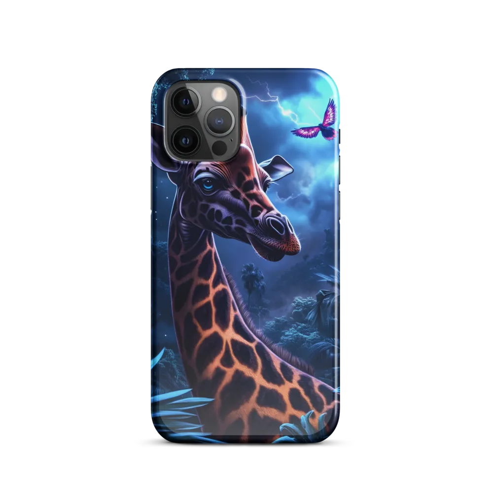 Mystical Giraffe in Twilight Jungle