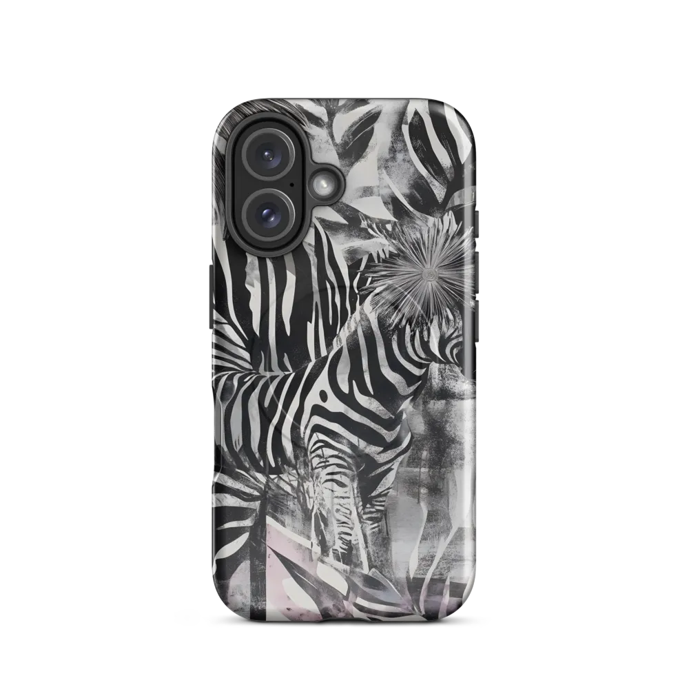 Zebra in the Jungle of Illusions | Phone Case |  16 | MagSafe® Tough Case | Glossy