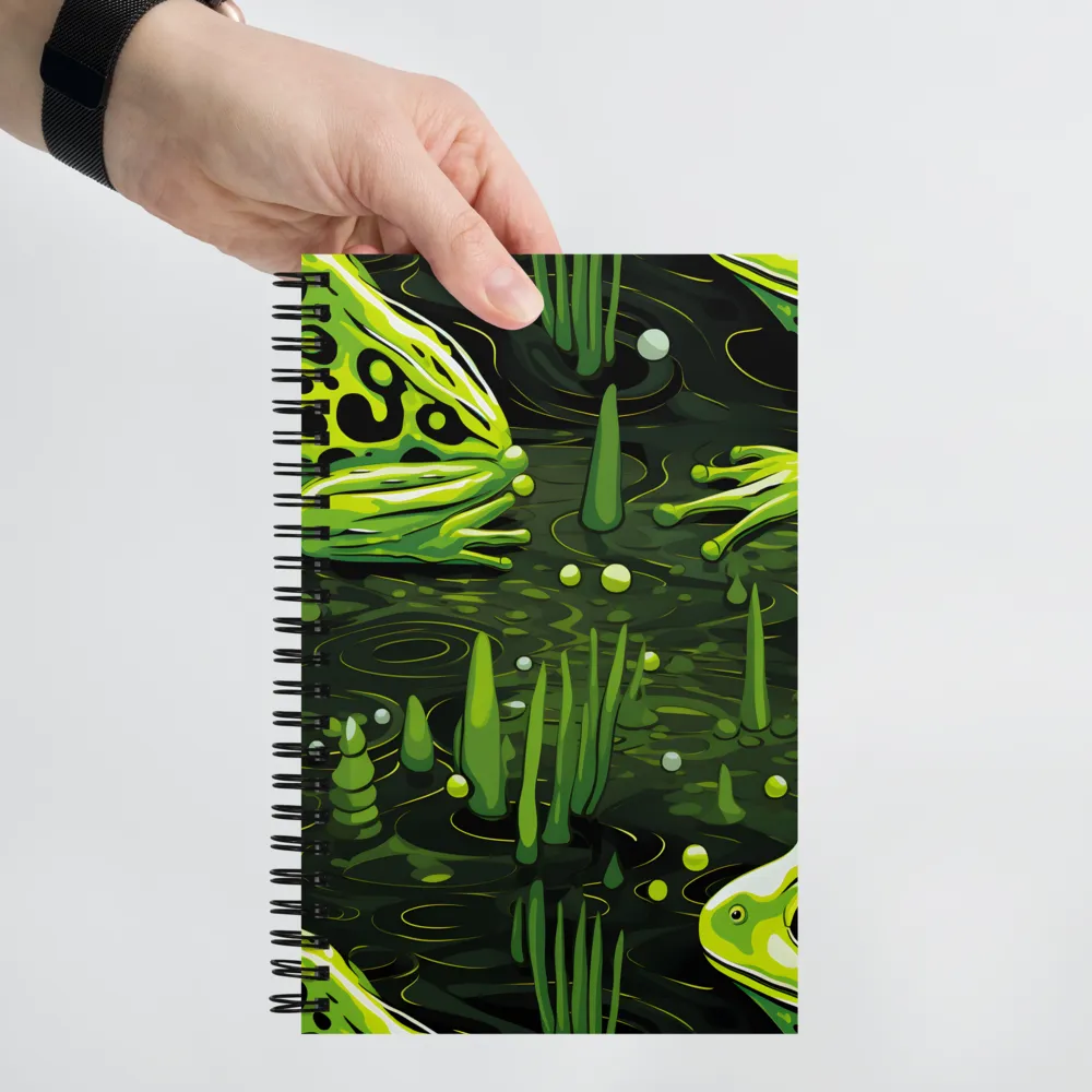 Green Harmony: Life Beneath the Surface | Spiral Notebook