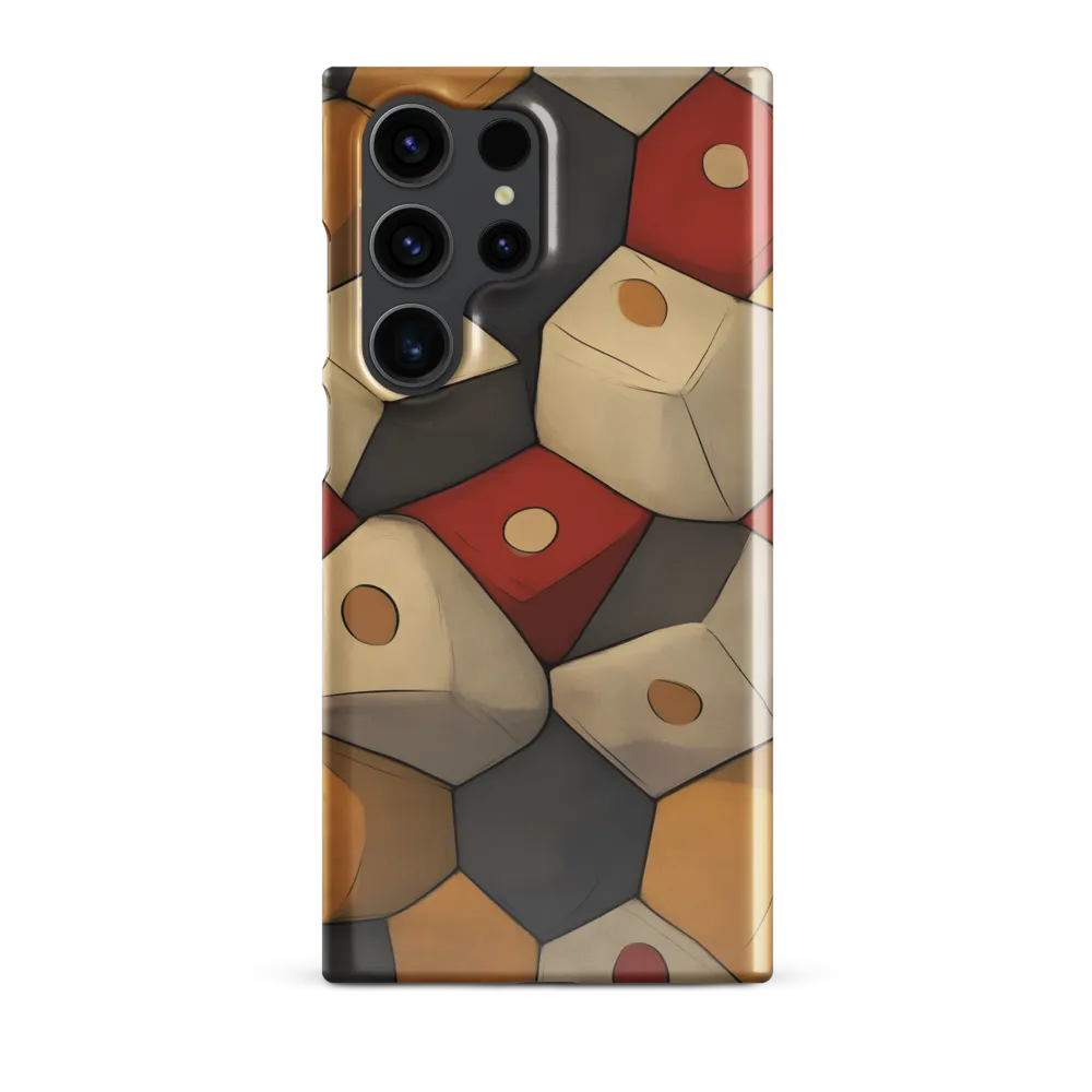 Interlocking Hexagons: An Abstract Dance of Color