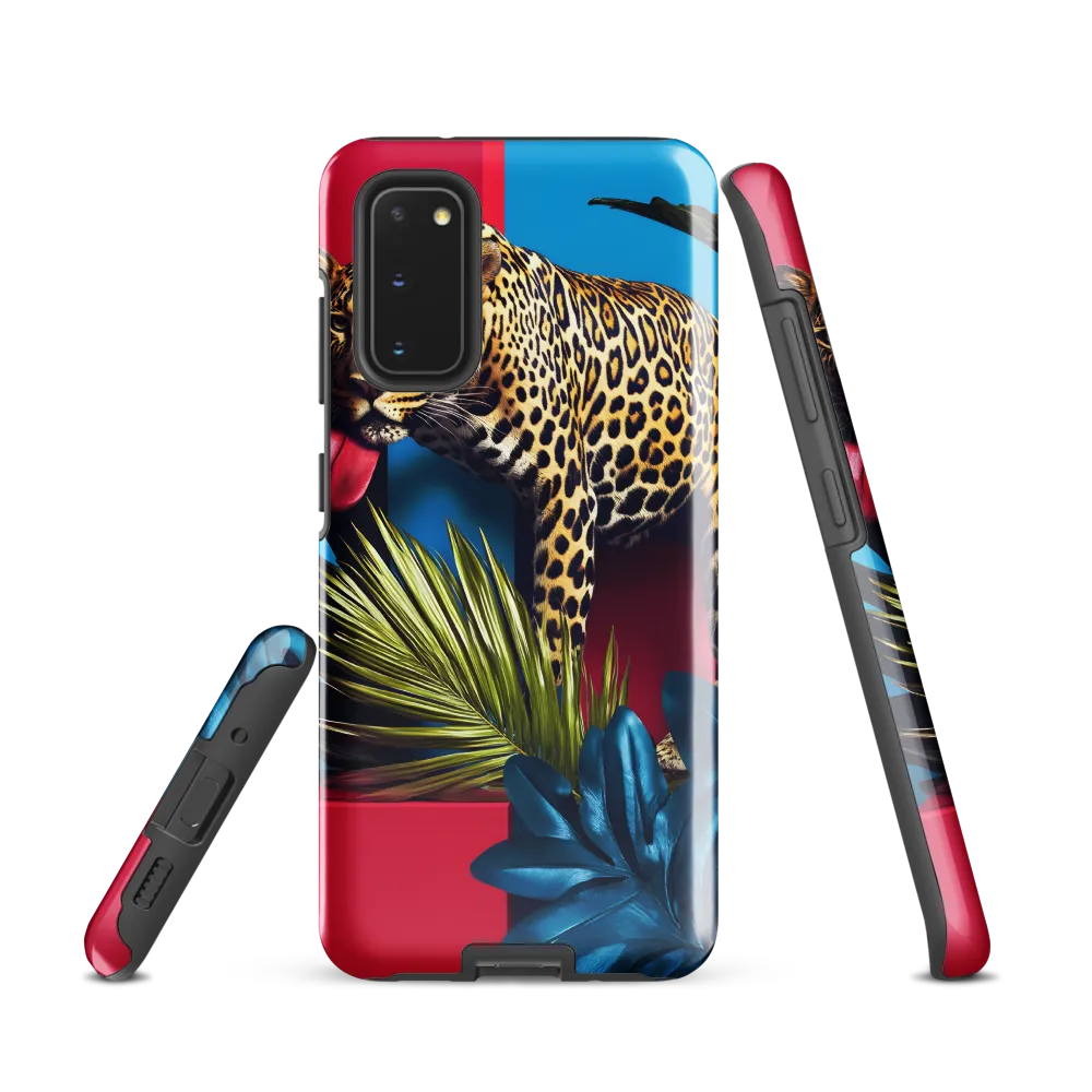 Playful Leopard in Vibrant Paradise