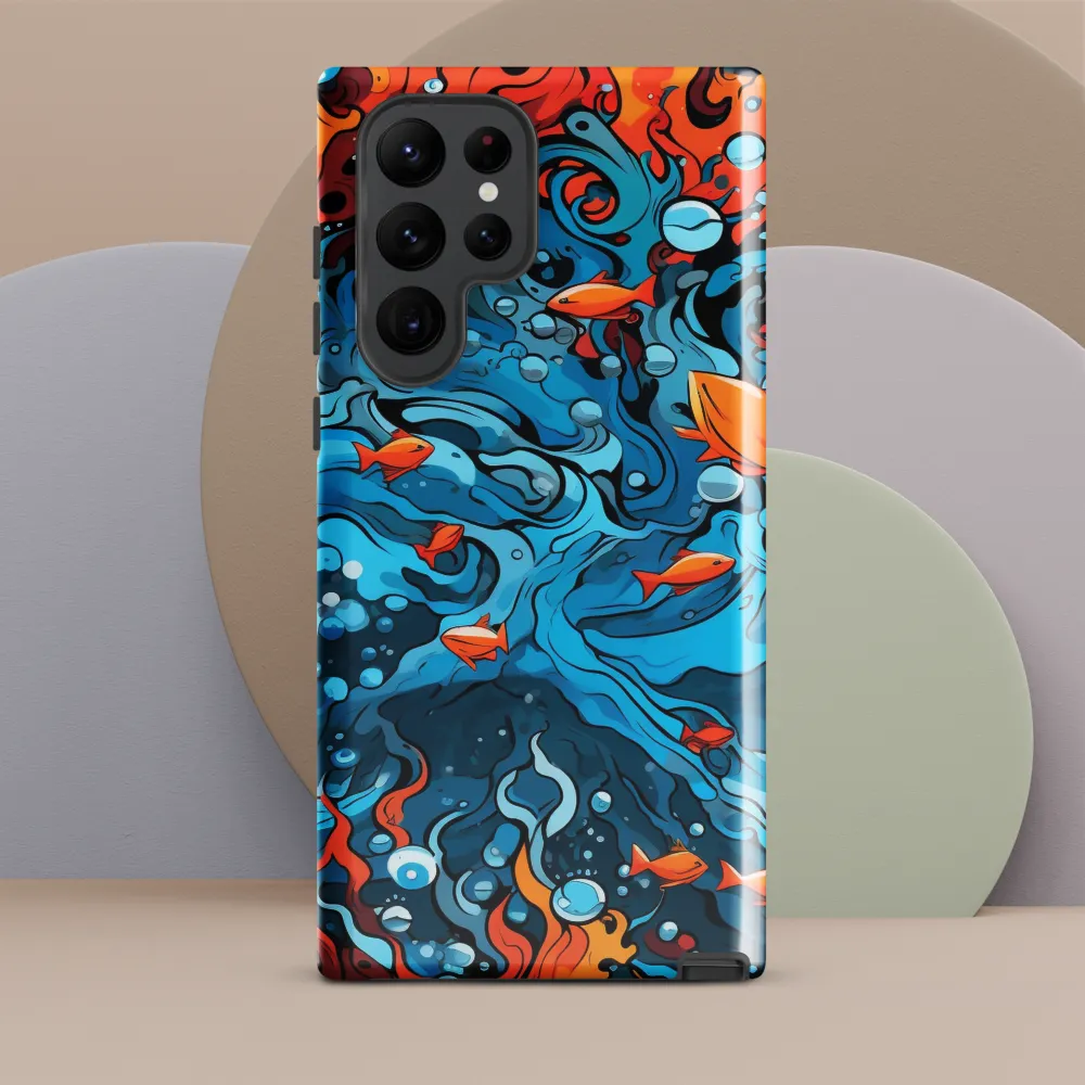 Fluid Harmony: Ocean and Flames