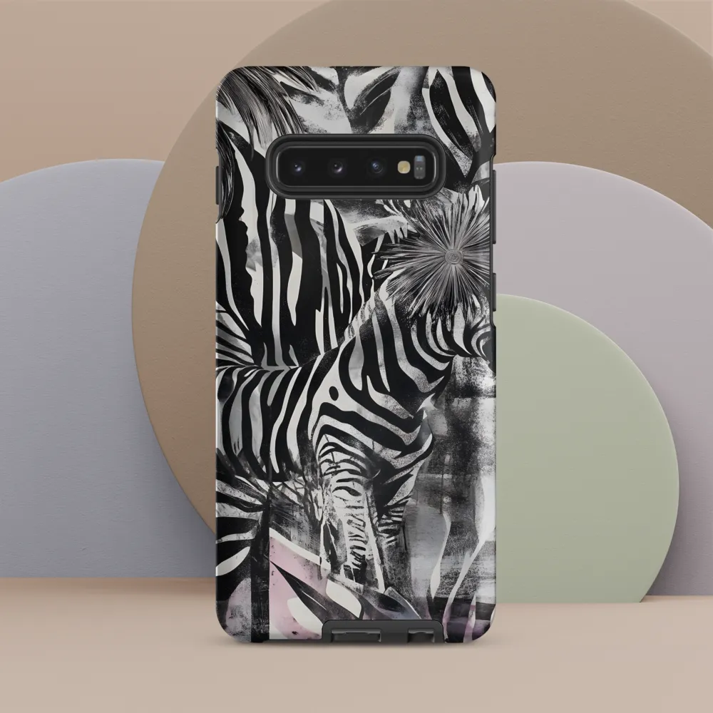 Zebra in the Jungle of Illusions | Phone Case |  S10 Plus | Tough Case | Matte
