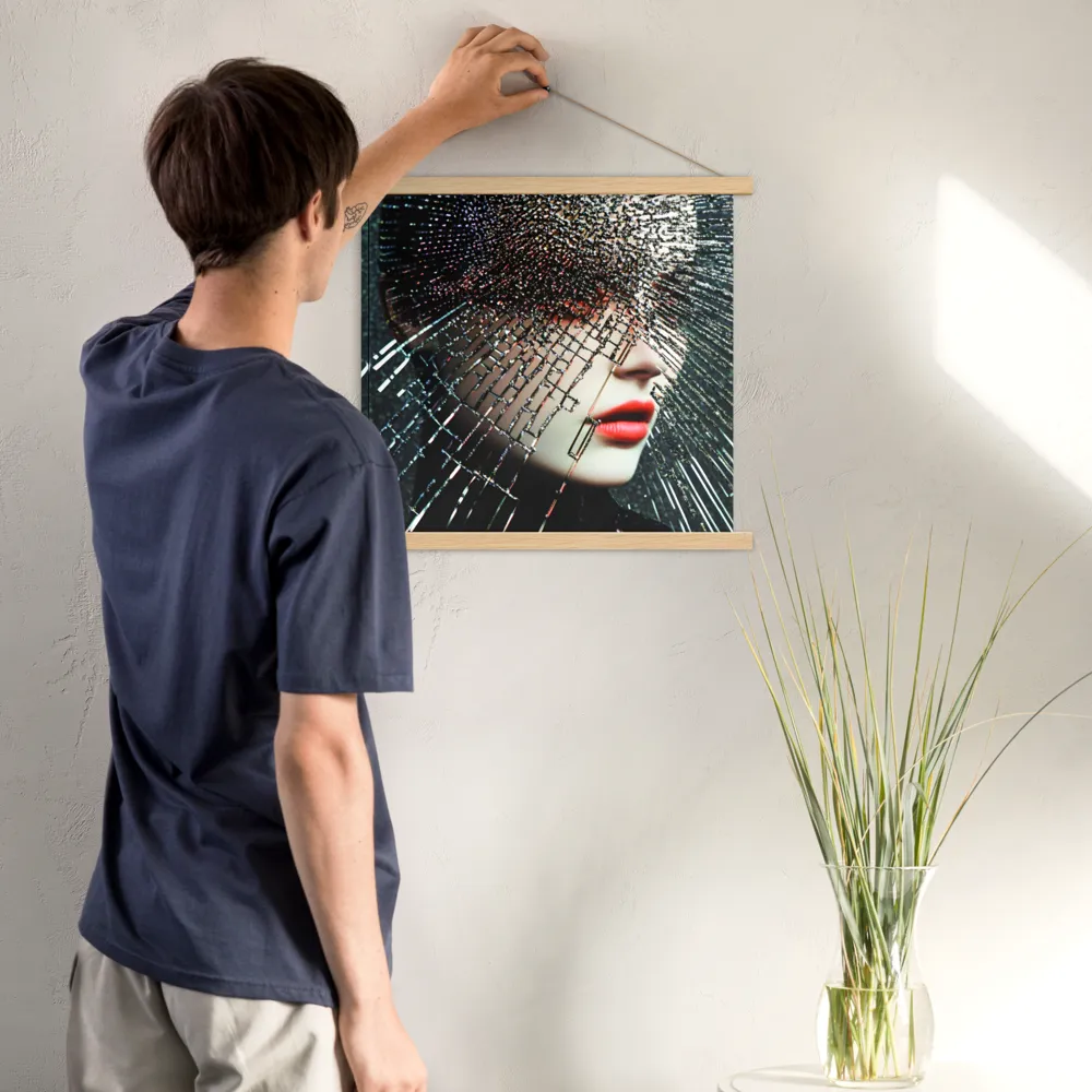 Fractured Identity | Poster With Oak Wood Hanger | 18″×18″