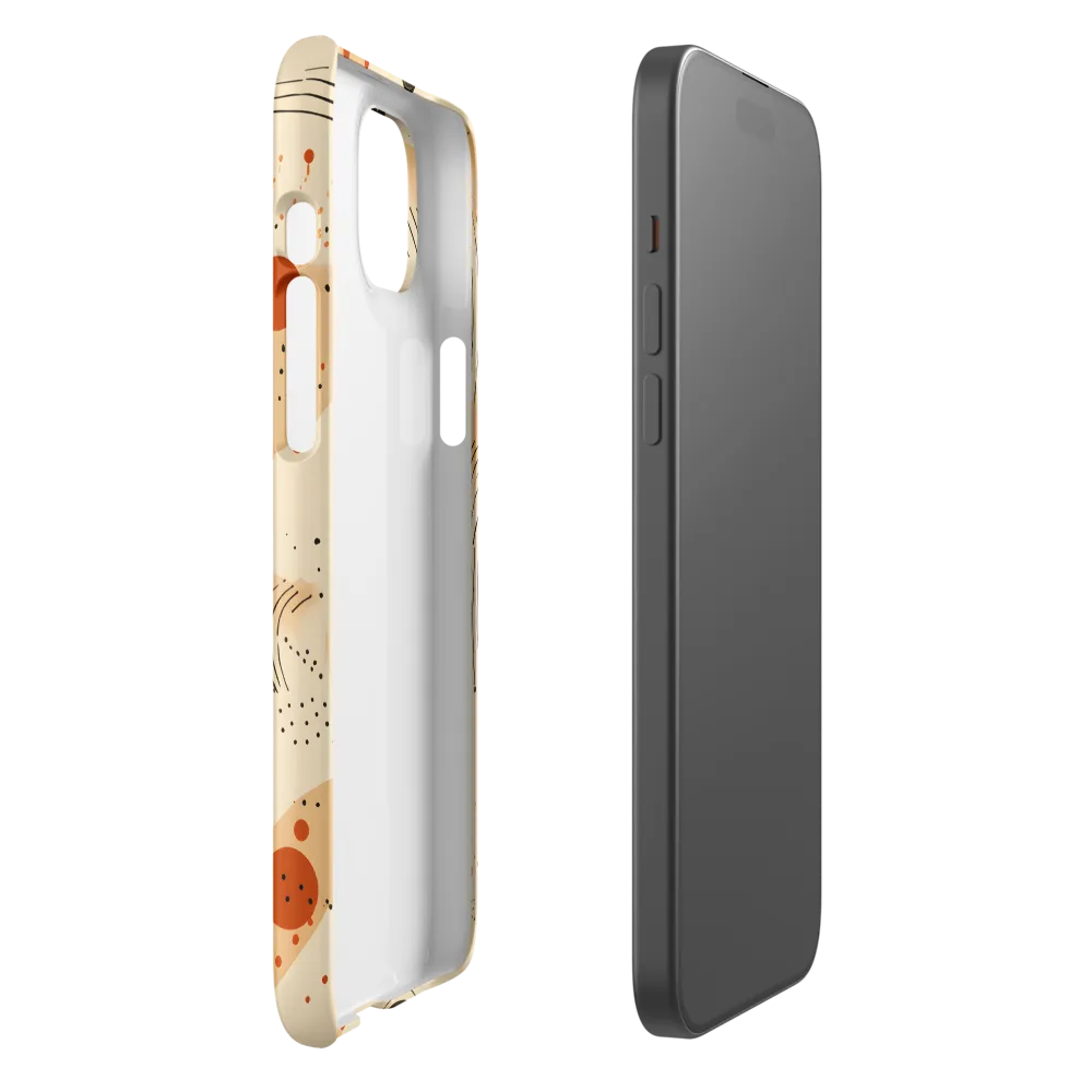 Playful Patterns in Earth Tones | Phone Case |  15 Plus | Snap Case | Matte