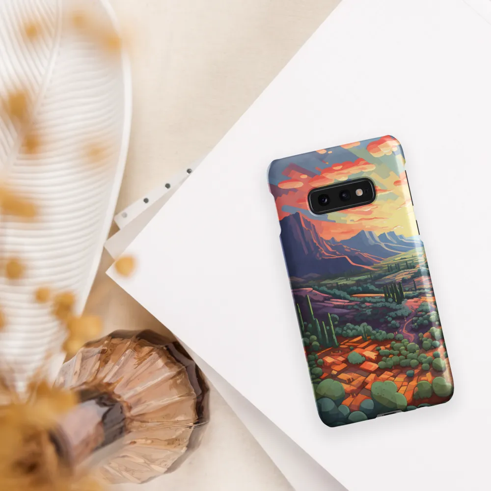Desert Serenity at Dusk | Phone Case |  S10e | Snap Case | Matte