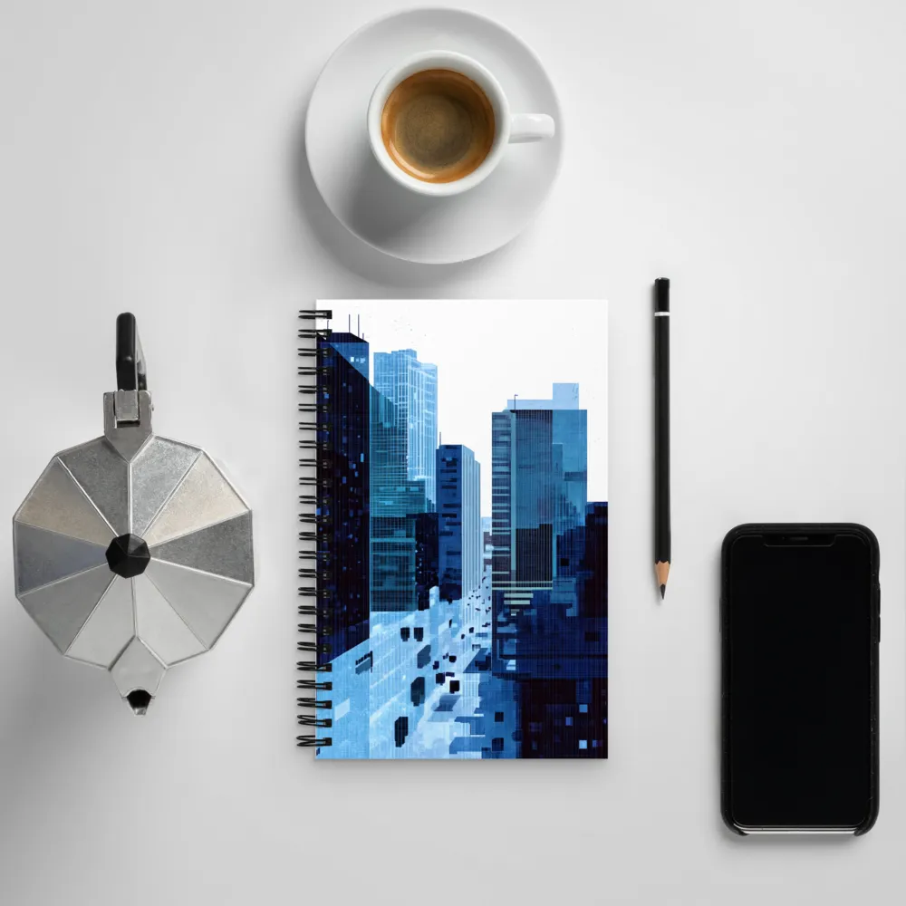 Urban Harmony: A Digital Daydream | Spiral Notebook