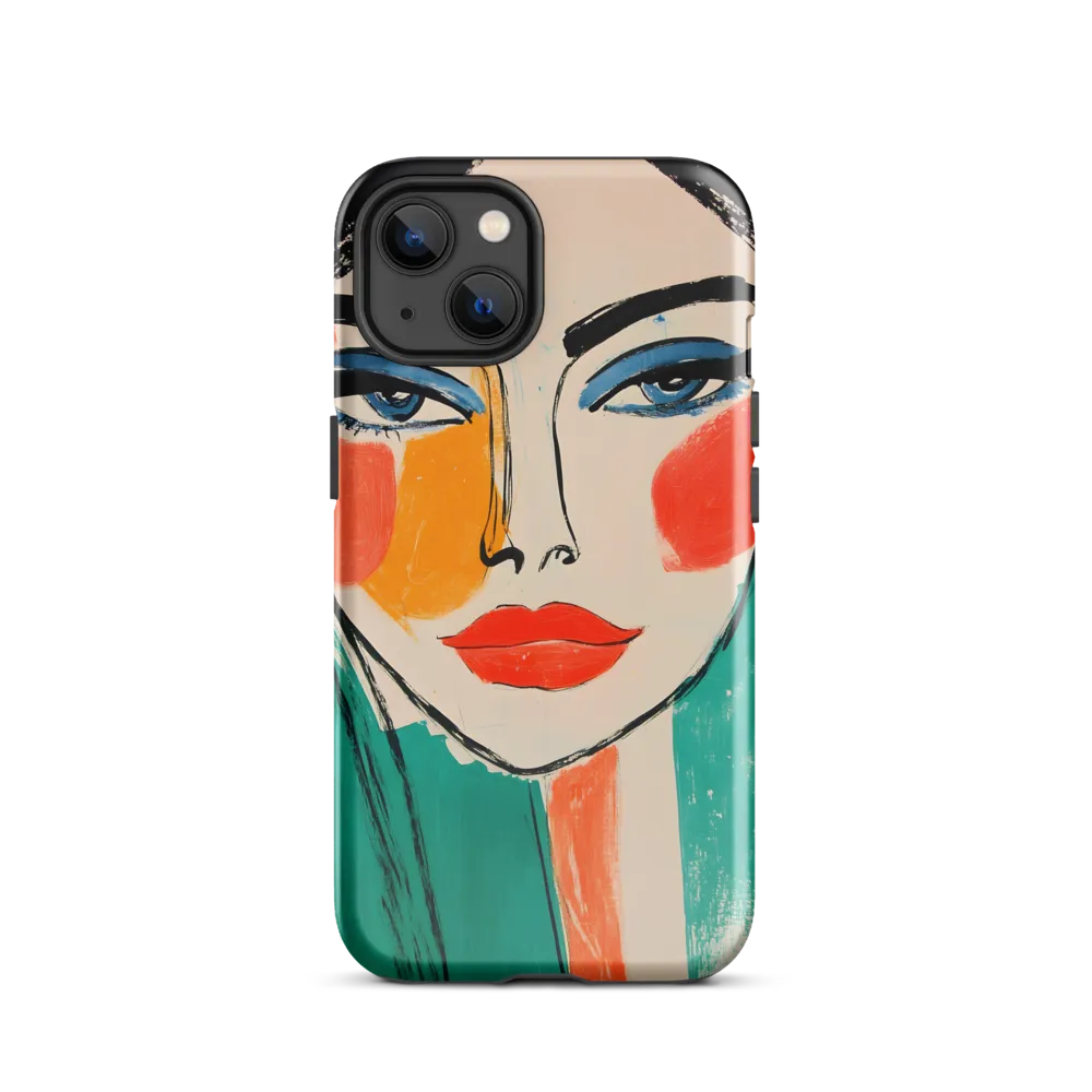 Vivid Portrait of a Modern Muse | Phone Case |  13 | Tough Case | Glossy