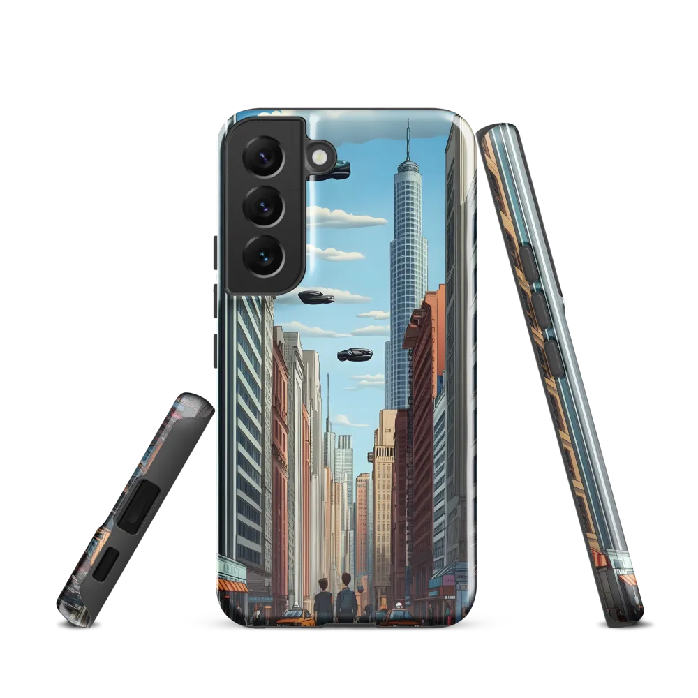 Futuristic Stroll through the Urban Skyline