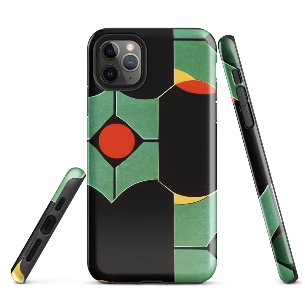 Dynamic Geometric Harmony | Phone Case |  11 Pro Max | Tough Case | Glossy