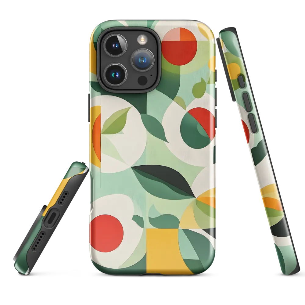 Harmony in Shapes: A Playful Abstract Design | Phone Case |  16 Pro Max | Tough Case | Glossy