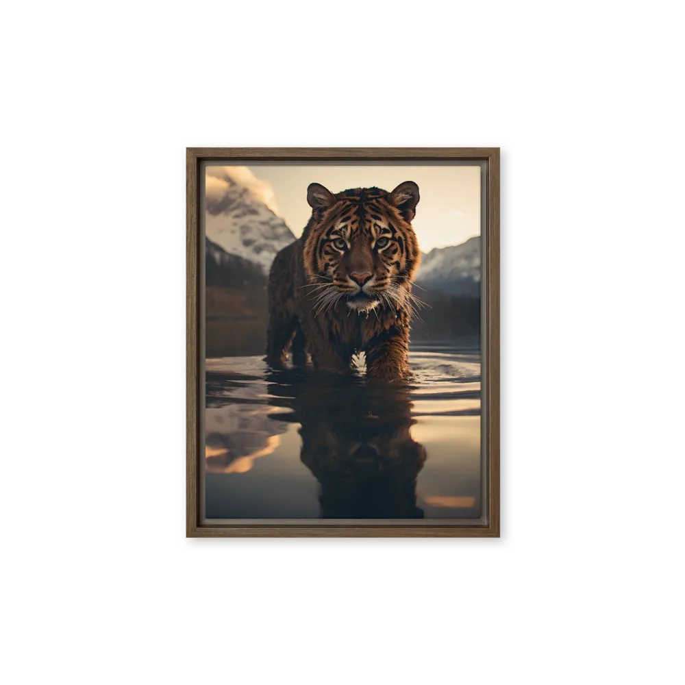 Majestic Reflection: The Tiger's Domain