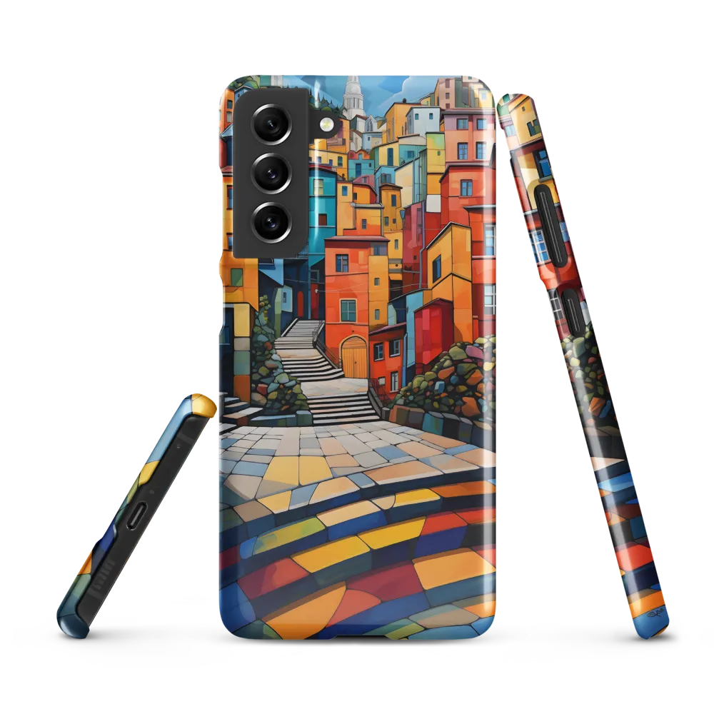 Vibrant Village: A Cubist Journey