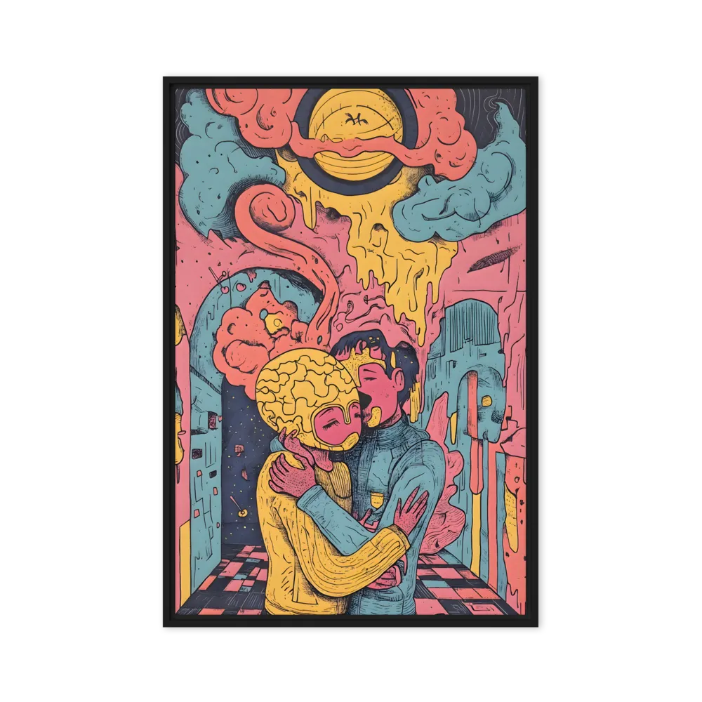 Cosmic Embrace 
 Canvas with Black Frame