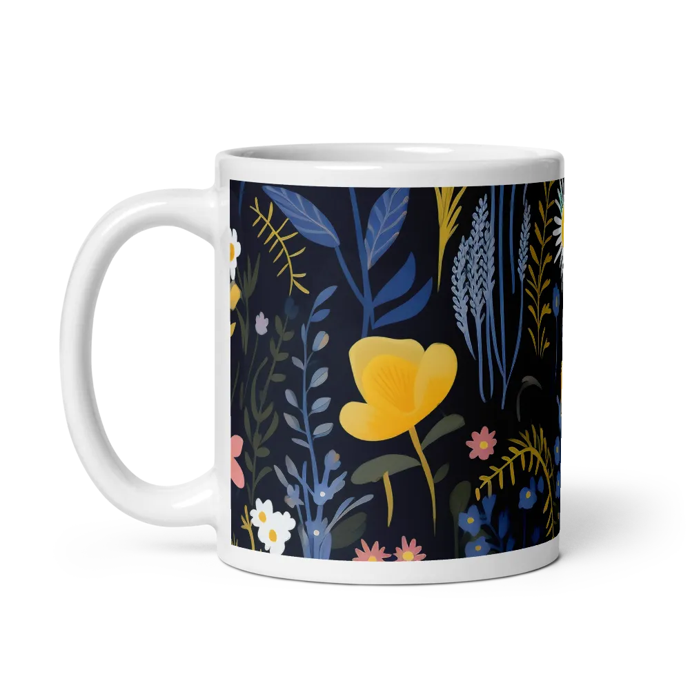 Botanical Harmony: A Floral Symphony | Mug with White inside | 11 oz