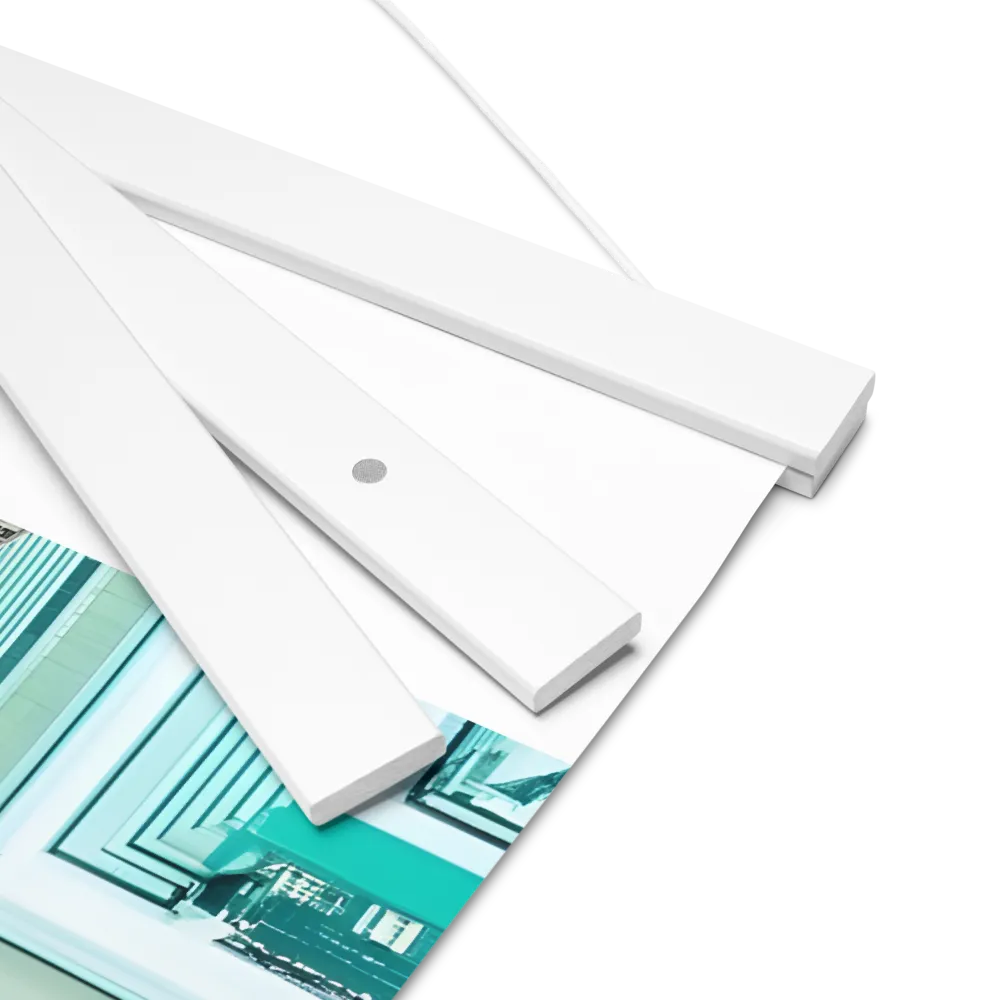 Urban Geometry: Aerial Perspective | Poster With White Wood Hanger | 16″×20″