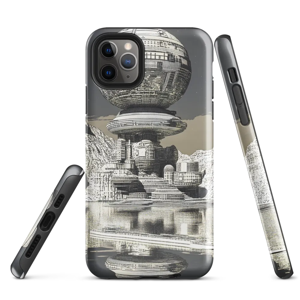 Reflections of a Futuristic Dreamscape | Phone Case |  11 Pro Max | Tough Case | Glossy