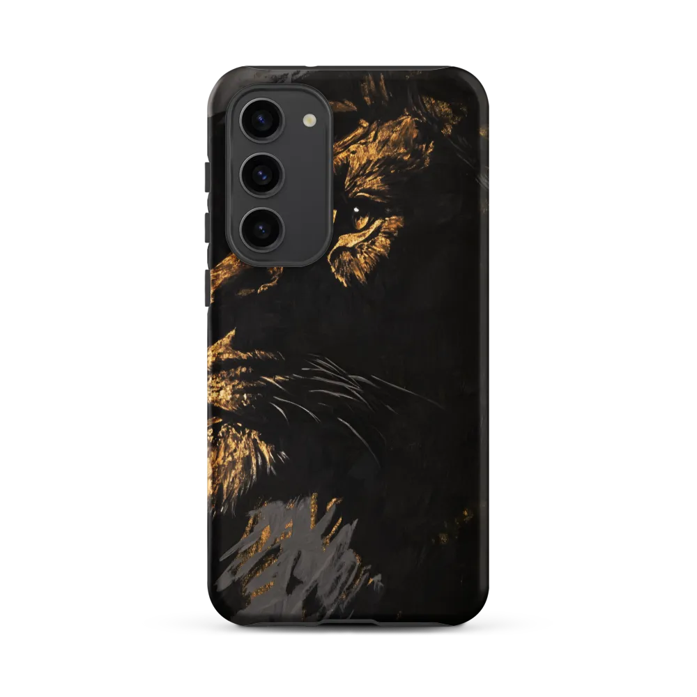 Majestic Gaze: The Golden Lion