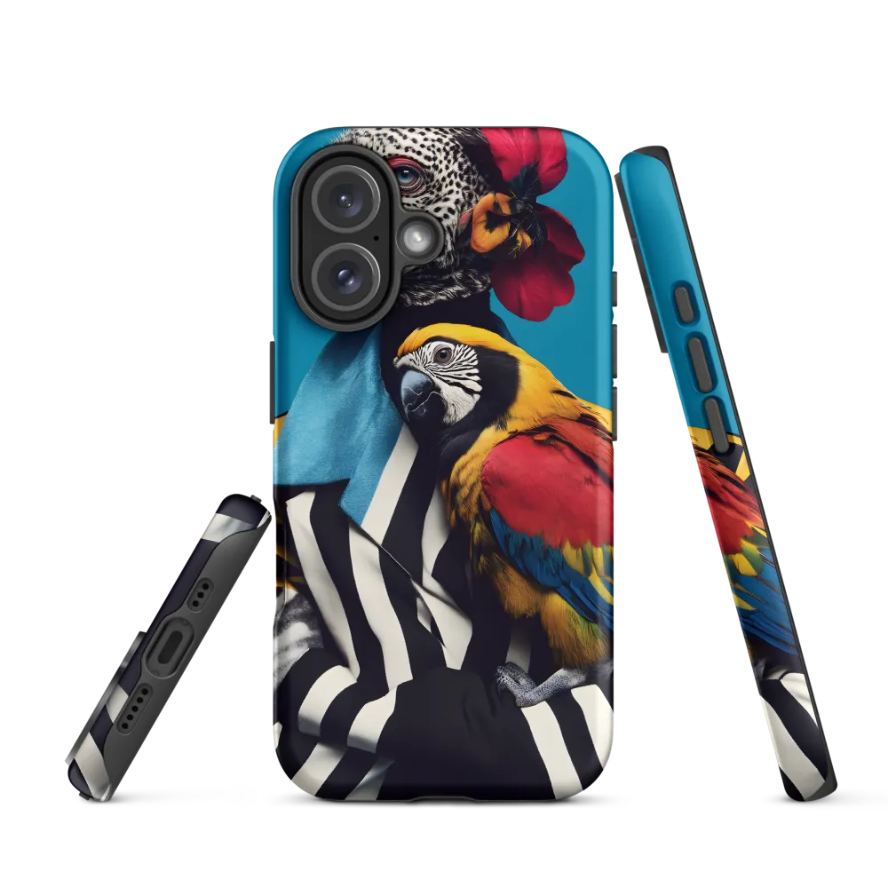 Vibrant Fusion of Flora and Fauna | Phone Case |  16 | Tough Case | Matte