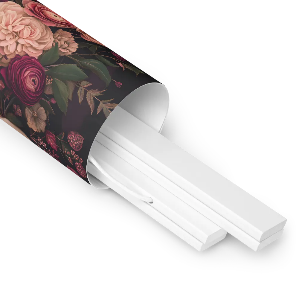 Botanical Elegance | Poster With White Wood Hanger | 10″×10″