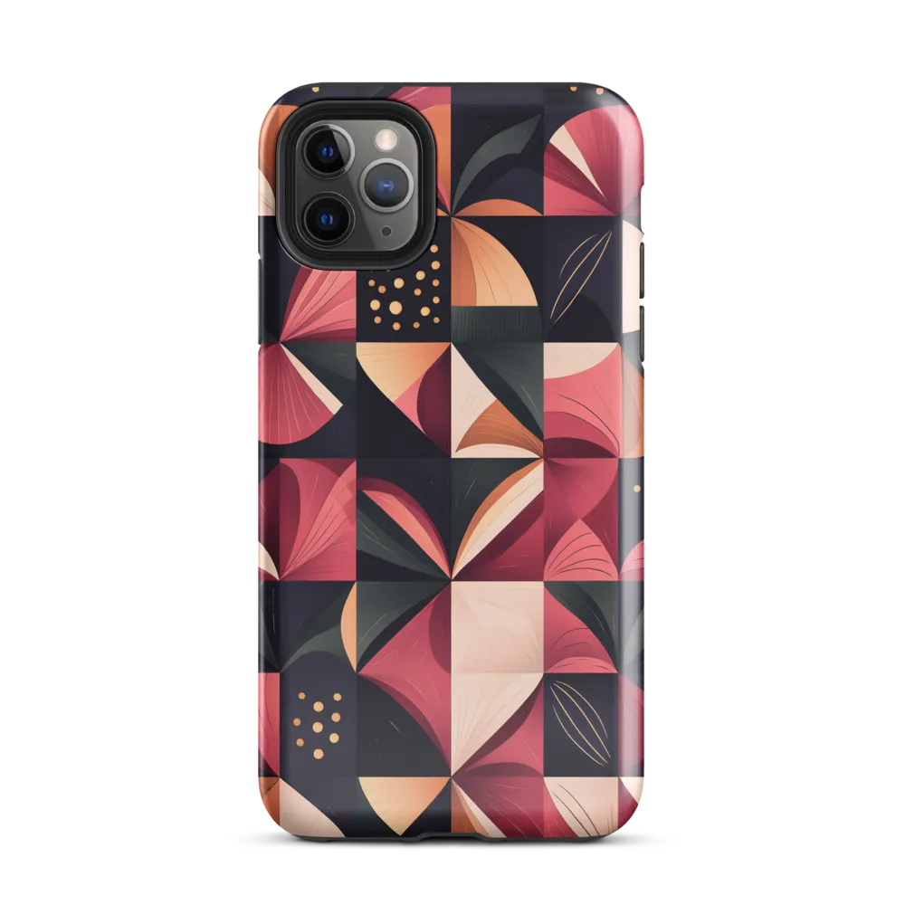 Floral Harmony in Geometry | Phone Case |  11 Pro Max | Tough Case | Glossy