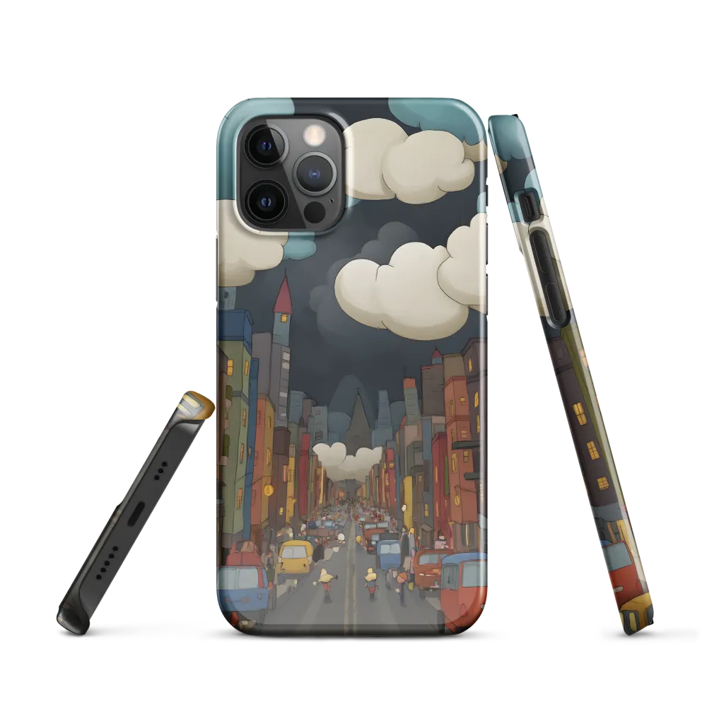 Urban Symphony: A City Awakens at Dusk | Phone Case |  12 Pro | Snap Case | Glossy