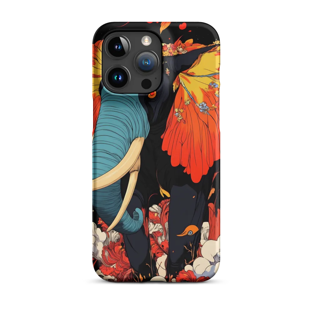 Majesty of the Floral Elephant | Phone Case |  15 Pro Max | Snap Case | Matte