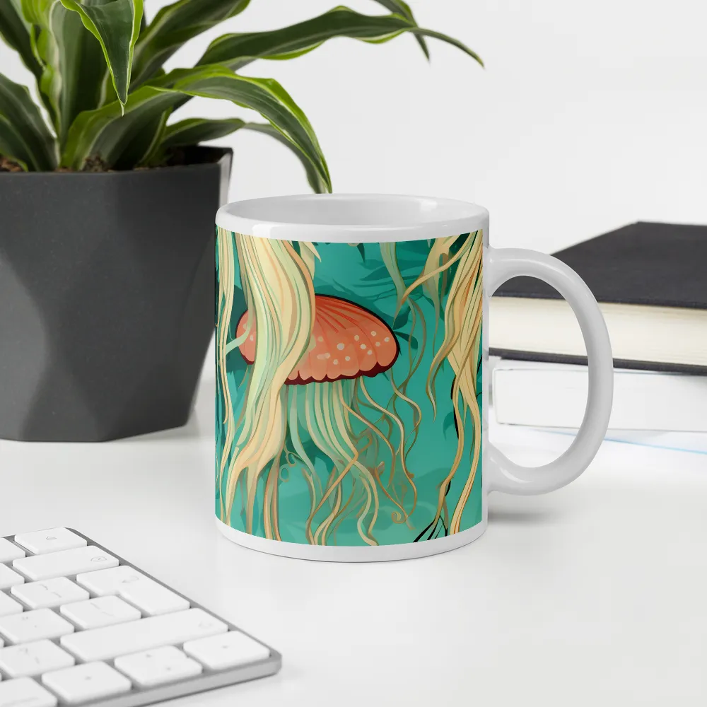 Ethereal Dance of Jellyfish | Mugs | Multiple Sizes & Colors