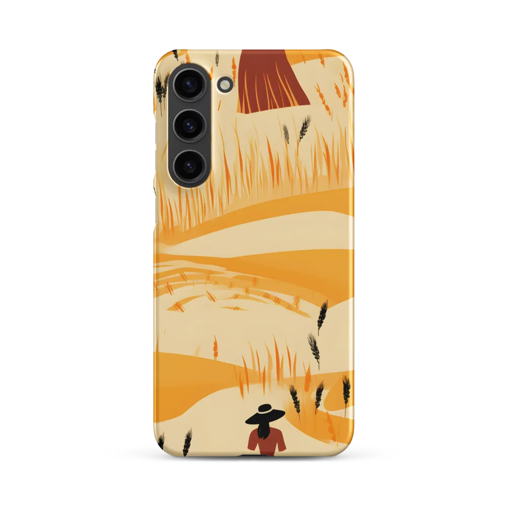 Embracing the Fields: A Floral Journey | Phone Case |  S23 Plus | Snap Case | Matte