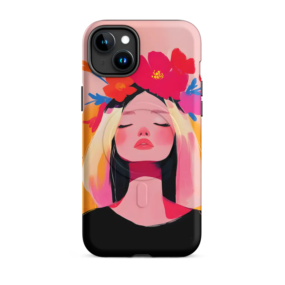 Floral Serenity | Phone Case |  15 Plus | MagSafe® Tough Case | Matte