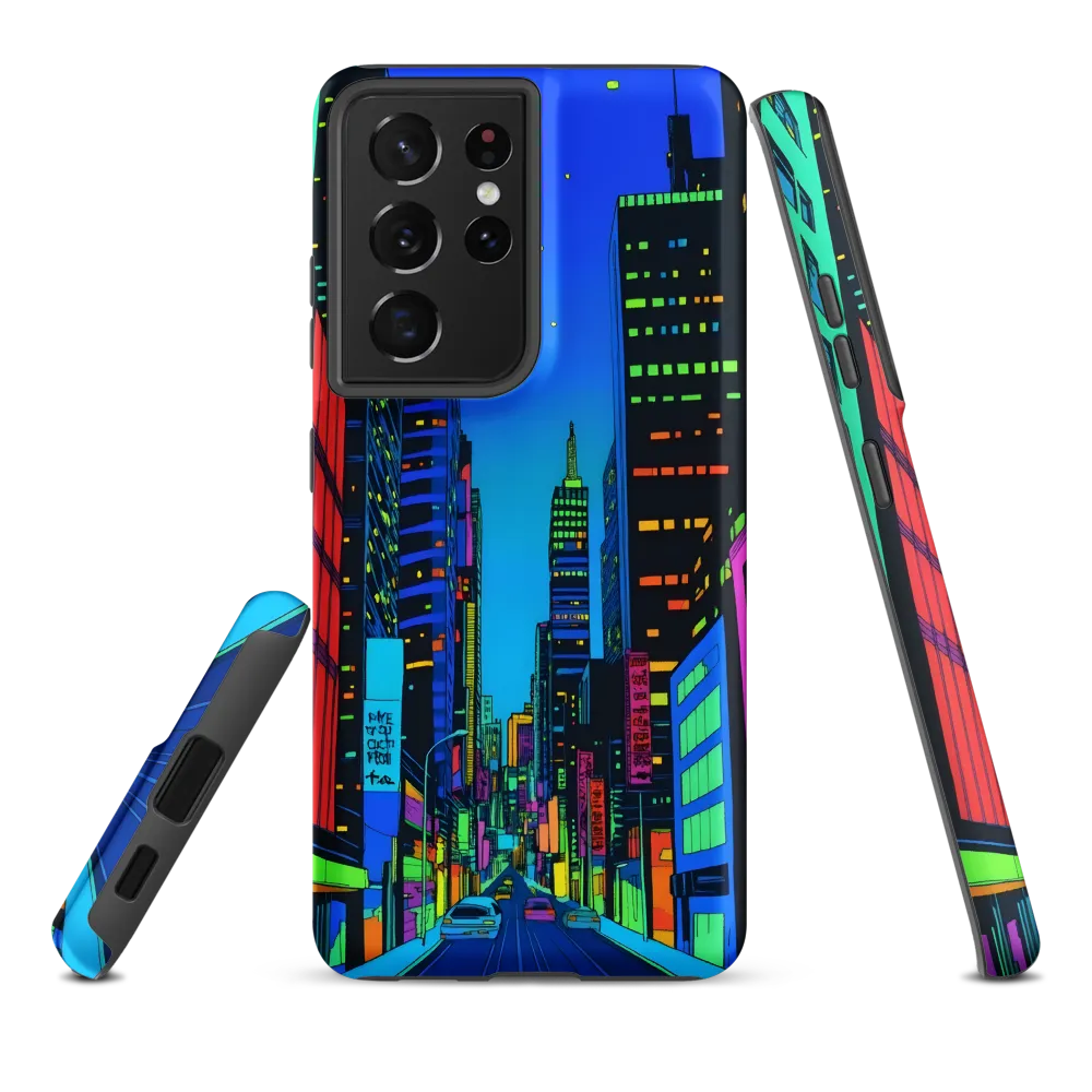 Neon Dreamscape: A Futuristic City at Dusk