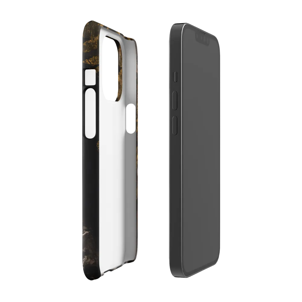Golden Elegance: A Modern Profile Portrait