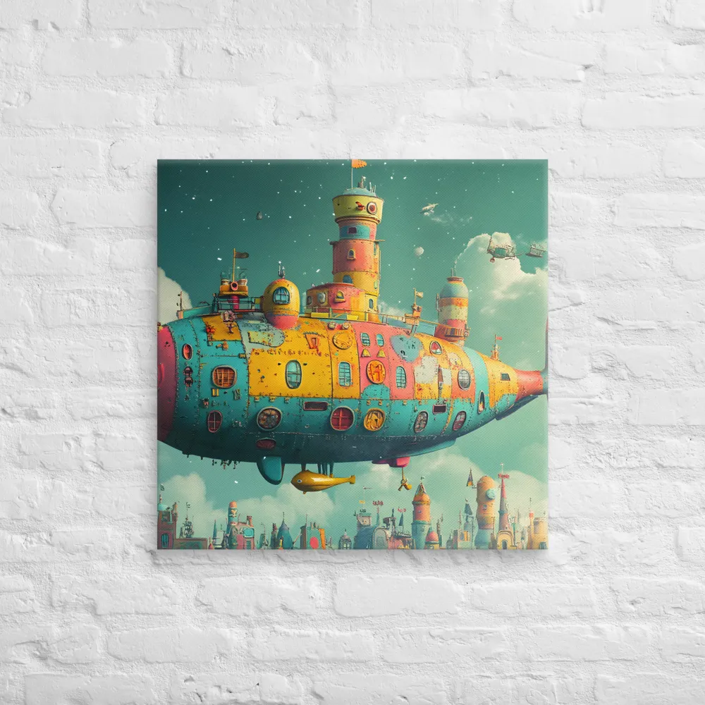 Submerged Dreams: A Whimsical Voyage | Canvas | 26″×26″