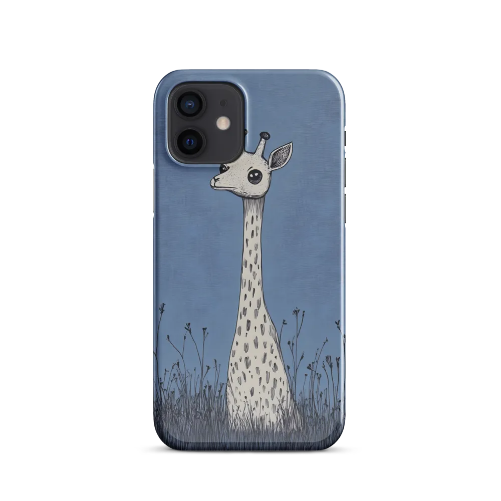 Whimsical Giraffe in Blue