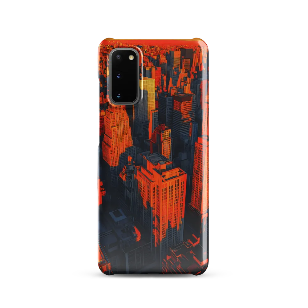 Urban Dawn: A Digital Ode to Skyscrapers | Phone Case |  S20 | Snap Case | Glossy