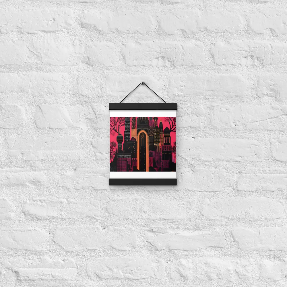 Urban Reverie | Poster With Black Wood Hanger | 8″×10″