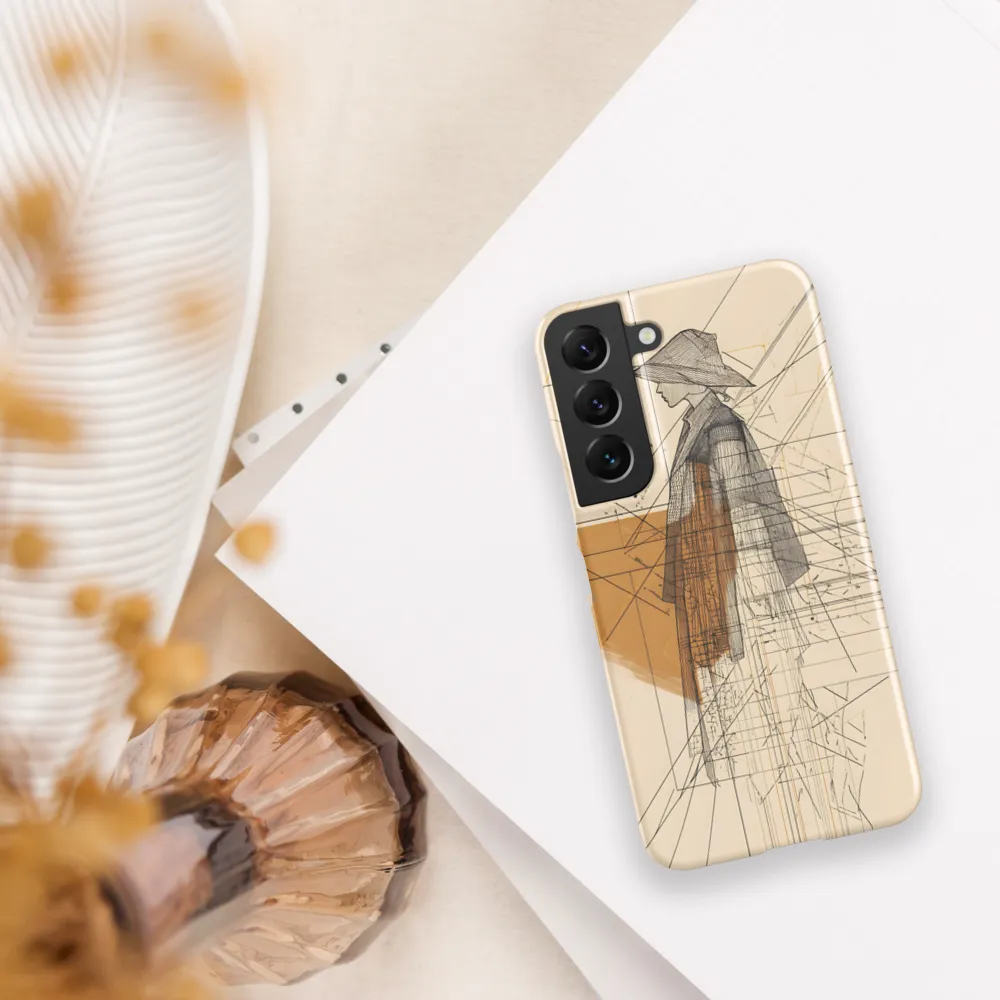 Abstract Profile: A Minimalist Exploration | Phone Case |  S22 | Snap Case | Matte
