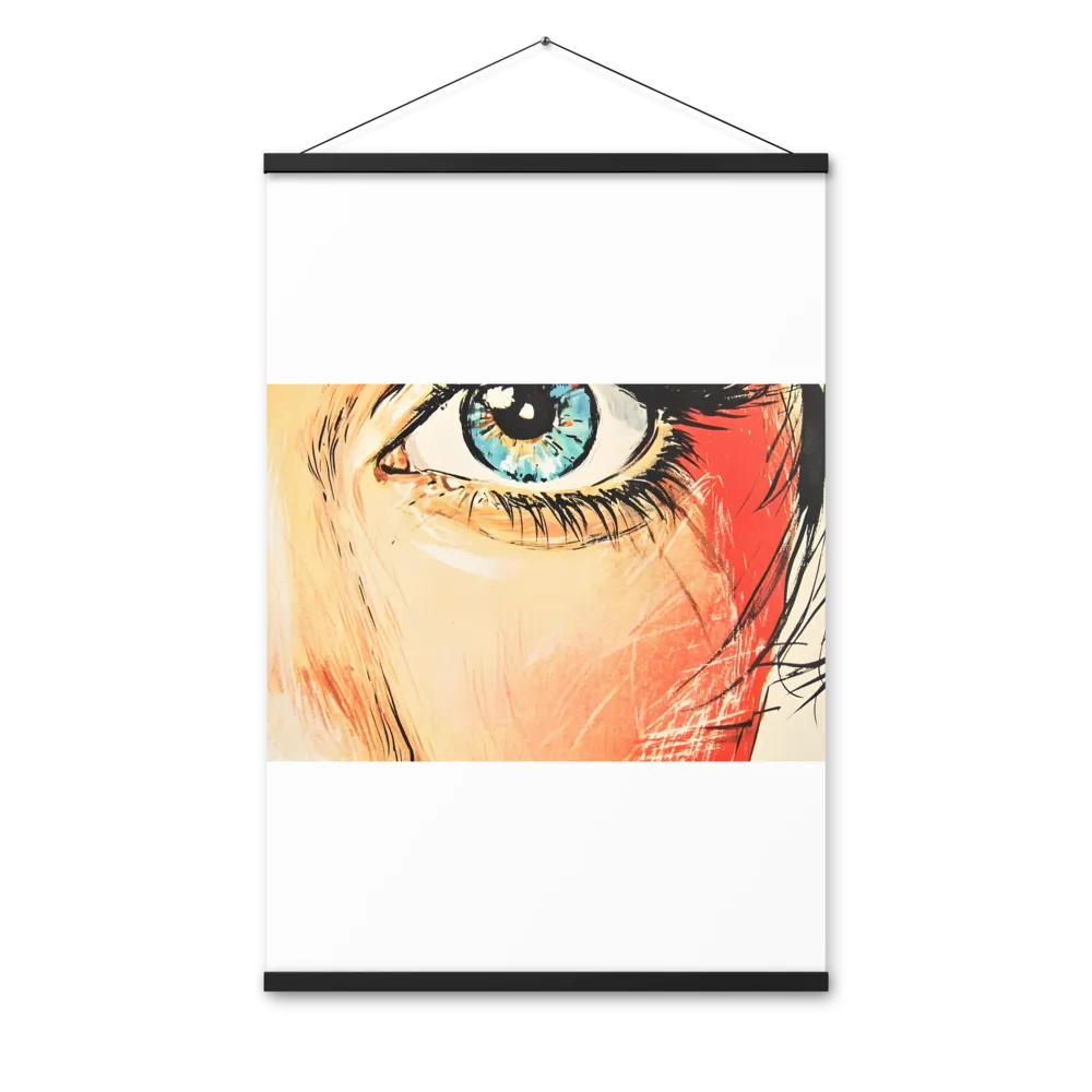Gaze of Emotion | Poster With Black Wood Hanger | 24″×36″