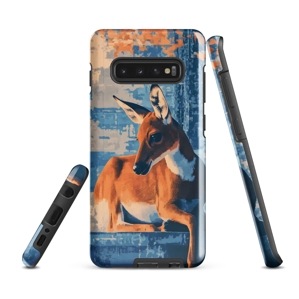 Serenity in Color: The Reclining Deer | Phone Case |  S10 Plus | Tough Case | Glossy